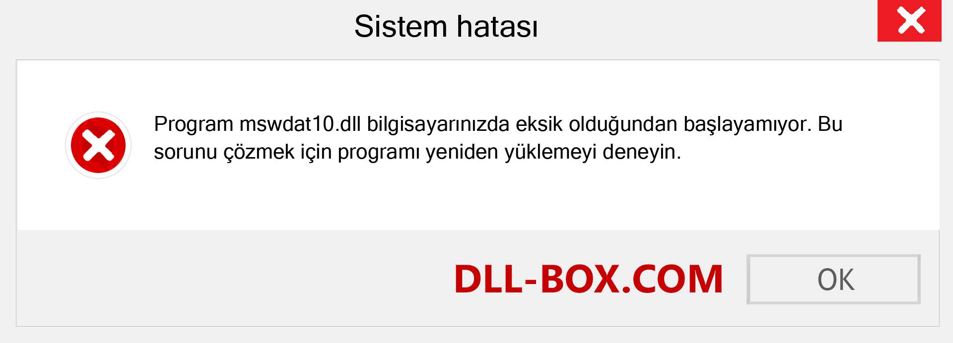 mswdat10.dll dosyası eksik mi? Windows 7, 8, 10 için İndirin - Windows'ta mswdat10 dll Eksik Hatasını Düzeltin, fotoğraflar, resimler